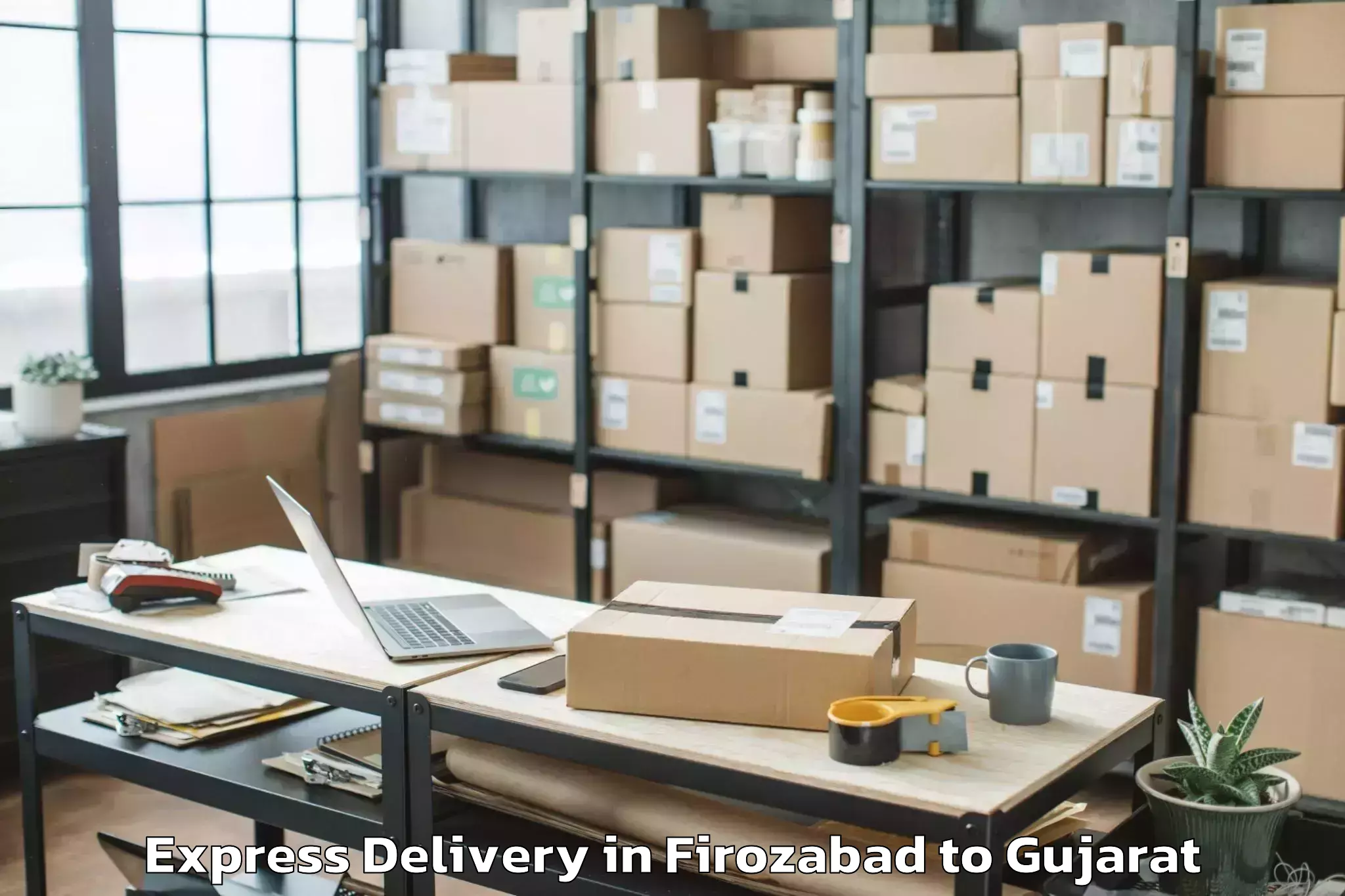 Discover Firozabad to Borsad Express Delivery